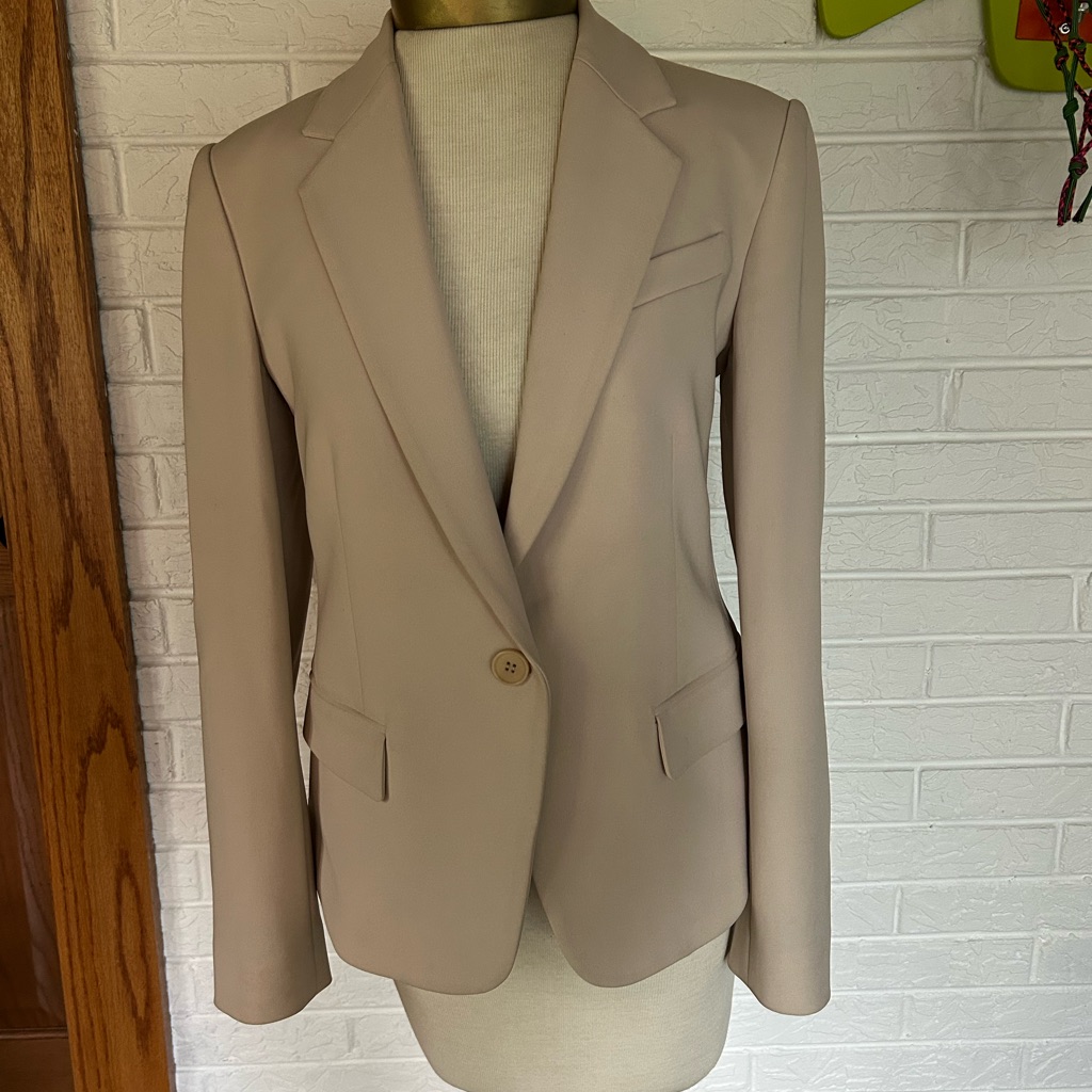 Theory Tan Blazer Elegant And Versatile